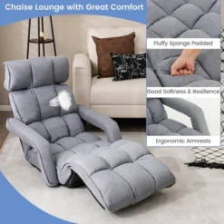 Costway 6-Position Adjustable Floor Chair For Adults Foldable Lazy Sofa For Living Room 14 Costway 6-Position Adjustable Floor Chair For Adults Foldable Lazy Sofa For Living Room -Baxton Studio Sale Shop GUEST 1cb2b17d 7fa7 480c beee bd7bcf35064b