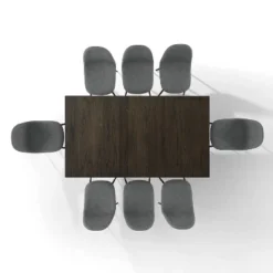 9pc Hayden Extendable Dining Set With Weston Chairs Distressed Gray/Slate - Crosley -Baxton Studio Sale Shop GUEST 1cfc5c47 5aaa 46e8 a3b8 037daffa940d