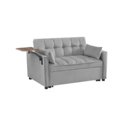 Velvet Loveseat Sofa Bed With Tufted Back And Seat And Multiple Adjustable Positions For Living Room -Baxton Studio Sale Shop GUEST 1d52776d e04f 4505 943b 0f711a1fad35