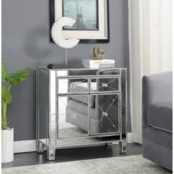 Gold Coast Vineyard 2 Drawer Mirrored Cabinet Weathered Gray - Breighton Home -Baxton Studio Sale Shop GUEST 1d7a863d a2c2 45b3 8ede b94473087ee4