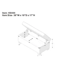 Shelton Tufted Top Storage Ottoman - Gray - Threshold™: Upholstered Rectangular Furniture With Lid -Baxton Studio Sale Shop GUEST 1de04f25 e56a 48dc ac86 7babdde8a1a9