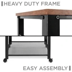 Best Choice Products 3-Tier Microwave Cart Rolling Utility Serving Cart Organizer W/ 2 Storage Shelves, 4 Hooks -Baxton Studio Sale Shop GUEST 1ea98592 5ce4 47e8 9ab1 47d54e4880c6