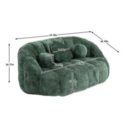 NicBex Couches For Living Room Modern Bean Bag Sofa Chenille Upholstered Comfort Lounger High Back Couch For Apartment -Baxton Studio Sale Shop GUEST 1fe31edf ace9 46e0 bf1f 8f16d8a5fb5d