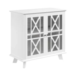 Buffet Cabinet With X-Pattern Doors – Entryway Table With Glass Display Cabinet For Kitchen, Bathroom Or Living Room Storage By Lavish Home (White) 13 Buffet Cabinet With X-Pattern Doors – Entryway Table With Glass Display Cabinet For Kitchen, Bathroom Or Living Room Storage By Lavish Home (White) -Baxton Studio Sale Shop GUEST 1fe50181 a306 469c b3f7 1a9aa28d725c