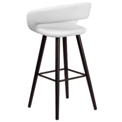 Merrick Lane Wood Ultramodern Bar Counter Stool With Upholstered Seat -Baxton Studio Sale Shop GUEST 20291d66 810c 4c9f b812 4568578616e5 1
