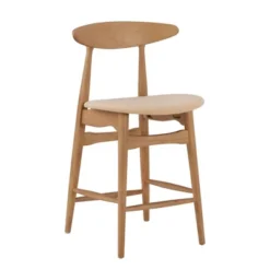 2pk 24" Cortland Mid Century Wood Counter Height Barstools - Inspire Q -Baxton Studio Sale Shop GUEST 2046ddb4 3837 4e91 8a81 f7f11c36ba15