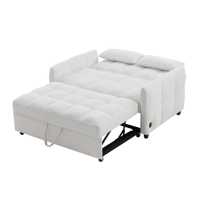 Sleeper Sofa,Tufted Pull-Out Sofa Bed With Adjustable Backrest And USB Ports,Loveseat Sofa,Sleeper Sofa For Living Room,Bedroom-Cuddlewood 4 Sleeper Sofa,Tufted Pull-Out Sofa Bed With Adjustable Backrest And USB Ports,Loveseat Sofa,Sleeper Sofa For Living Room,Bedroom-Cuddlewood - Image 4
