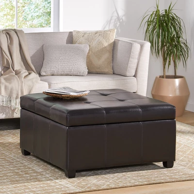 Christopher Knight Home Carlsbad Contemporary Upholstered Tufted Storage Ottoman 12 Christopher Knight Home Carlsbad Contemporary Upholstered Tufted Storage Ottoman - Image 12