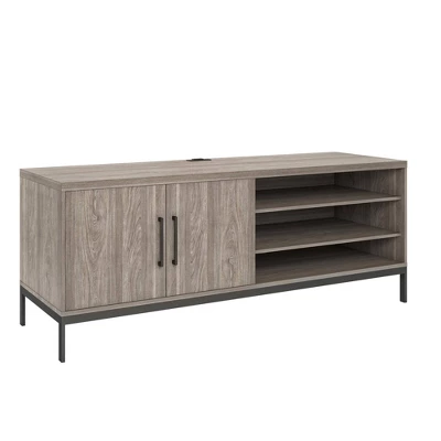 Somerton Credenza TV Stand For TVs Up To 70" Light Brown Oak - Room & Joy 2 Somerton Credenza TV Stand For TVs Up To 70" Light Brown Oak - Room & Joy - Image 2