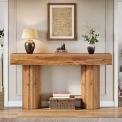 Tribesigns Farmhouse Console Table, 63-Inch Long Wooden Entryway Table Behind The Couch 12 Tribesigns Farmhouse Console Table, 63-Inch Long Wooden Entryway Table Behind The Couch -Baxton Studio Sale Shop GUEST 22162a2e 996f 40cd 89b9 4deae741b37f