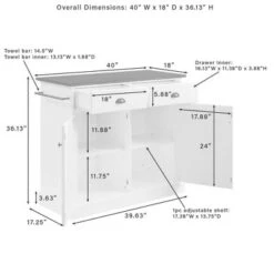 Shoreline Kitchen Island White/Dark Brown - Crosley -Baxton Studio Sale Shop GUEST 225c0ac2 5b66 4f1c 85f8 21c06e42ae81