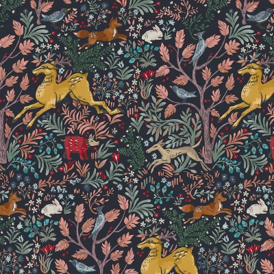 Ayala Nail Button Patterned Dining Chair Frolic Navy - Skyline Furniture 6 Ayala Nail Button Patterned Dining Chair Frolic Navy - Skyline Furniture - Image 6