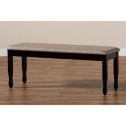 Corey Fabric Upholstered And Wood Dining Bench - Baxton Studio -Baxton Studio Sale Shop GUEST 2279a46e 9654 46da 93e2 25f92d312ecc