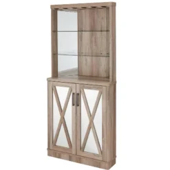 Home Source Grey Wash Corner Bar Cabinet With Mirrored Panels 18 Home Source Grey Wash Corner Bar Cabinet With Mirrored Panels -Baxton Studio Sale Shop GUEST 2293c032 56cc 433f 9613 0df81ac19996