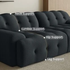 WJShome 86.6inch Modular Sectional Couch,Oversized Loveseat Sofa, 3D Mesh Fabric Comfy Cloud Sofa Couches -Baxton Studio Sale Shop GUEST 22ad0fd7 f72d 4c86 a2a9 1021e4760d3e