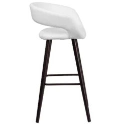 Emma And Oliver 29"H Wood Rounded Open Back Barstool 18 Emma And Oliver 29"H Wood Rounded Open Back Barstool -Baxton Studio Sale Shop GUEST 22b485ea d84a 425c b282 d6b5f880f5e4