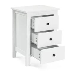Nightstand End Beside Table Drawers Modern Storage Bedroom Furniture White -Baxton Studio Sale Shop GUEST 22c6f985 869a 4324 af58 48ac183d782f