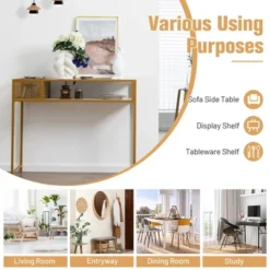 Costway Console Entryway Table Long Couch Side Table Narrow For Hallway, Living Room -Baxton Studio Sale Shop GUEST 23d22fd8 43e5 4b94 9393 5be9359d486e
