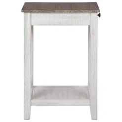 Adalane Side Table White/Gray - Signature Design By Ashley -Baxton Studio Sale Shop GUEST 23f26880 9822 4ddf a954 ff2c890fd9a6