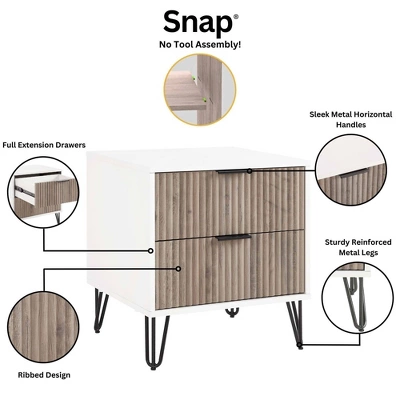 Manhattan Comfort Dumbo 2pc Modern 5 Drawer Dresser And 2 Drawer Nightstand Set 16 Manhattan Comfort Dumbo 2pc Modern 5 Drawer Dresser And 2 Drawer Nightstand Set - Image 16