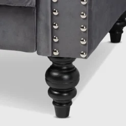 Emma Velvet Upholstered Button Tufted Chesterfield Sofa - Baxton Studio -Baxton Studio Sale Shop GUEST 24b928b7 fa6a 4389 b68b 5bf551a90642