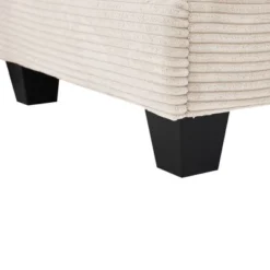 Hyleory Corduroy L-Shaped Sectional Sofa, 3-Seater Couch With Movable Ottoman, Modular Living Room Furniture For Apartments -Baxton Studio Sale Shop GUEST 24f27a06 2a4a 4e29 aa76 5a8b6428b8d1