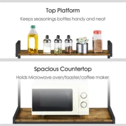 Yaheetech 5-Tier 56" H Baker’s Rack With Wire Basket & Power Outlets, Rustic Brown 13 Yaheetech 5-Tier 56" H Baker’s Rack With Wire Basket & Power Outlets, Rustic Brown -Baxton Studio Sale Shop GUEST 24fa35f6 b5c3 4b82 a08e 1021846196d0