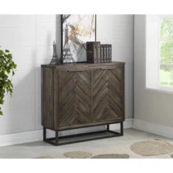 Alvara Court 2 Door Cabinet Brown - Treasure Trove Accents -Baxton Studio Sale Shop GUEST 251e10b6 f47b 4dd7 a66d 142983b69c6b