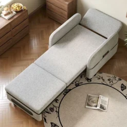 Luck Live Adjustable Sleeper Chair Pullout Sofa Bed With Modern Linen Fabric For Living Room 25 Luck Live Adjustable Sleeper Chair Pullout Sofa Bed With Modern Linen Fabric For Living Room -Baxton Studio Sale Shop GUEST 251febb7 2d15 4f53 ad0d 016043d03952