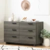 Cavalleri 6 Drawer Double Dresser Gray Maple - South Shore