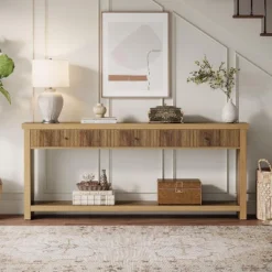 Tribesigns 70.9 Inch Wood Console Table Long Sofa Table With 3 Drawers 14 Tribesigns 70.9 Inch Wood Console Table Long Sofa Table With 3 Drawers -Baxton Studio Sale Shop GUEST 255b4981 1465 4e31 a5bd b067efda61d3