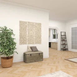 Farmhouse Upholstered Metal Storage Bench - Olivia & May -Baxton Studio Sale Shop GUEST 2592ebca b1d0 4225 8b28 90784d350712