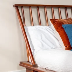 Boho Solid Wood Spindle Platform Bed - Saracina Home -Baxton Studio Sale Shop GUEST 25c48dee c55c 4d11 acb3 98c5359f0380