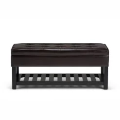 44" Essex Storage Ottoman Benches With Open Bottom - WyndenHall -Baxton Studio Sale Shop GUEST 25da4088 2442 489e 9a06 d6b68fa9be3d