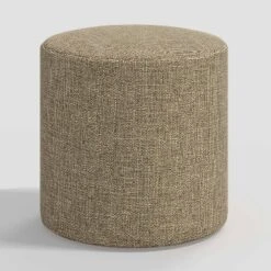 Round Thalia Ottoman In Textured Linen - Threshold™ -Baxton Studio Sale Shop GUEST 26599592 80e4 416a 8427 b087092ea95d