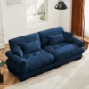 Christopher Knight Home Bernal 93.7" Modern 2 Seat Velvet Round Arm Sofa With Pillows
