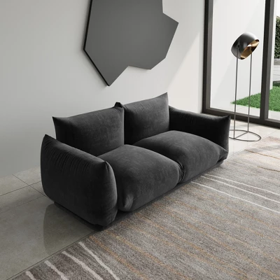 Modular Sectional Sofa,Lovesofa Couch, 77.16inch Minimalist Convertible Sofa Couch, Modern Chenilleyarn 2 Seater Living Room Sofa Sets 14 Modular Sectional Sofa,Lovesofa Couch, 77.16inch Minimalist Convertible Sofa Couch, Modern Chenilleyarn 2 Seater Living Room Sofa Sets - Image 14