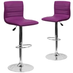Emma And Oliver Modern Vinyl Adjustable Height Barstool With Horizontal Stitch Back, Set Of 2 33 Emma And Oliver Modern Vinyl Adjustable Height Barstool With Horizontal Stitch Back, Set Of 2 -Baxton Studio Sale Shop GUEST 26d958a9 d970 4327 9476 9d2e2b686c01