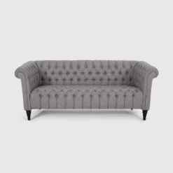 Barneyville Traditional Chesterfield Sofa Gray - Christopher Knight Home -Baxton Studio Sale Shop GUEST 270e9d58 151b 4e04 89b8 c5d2c8fa08d5