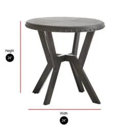 Alamo Round End Table Gray - Steve Silver 5 Alamo Round End Table Gray - Steve Silver -Baxton Studio Sale Shop GUEST 27617203 84dd 462f 9af9 320a7b614de1