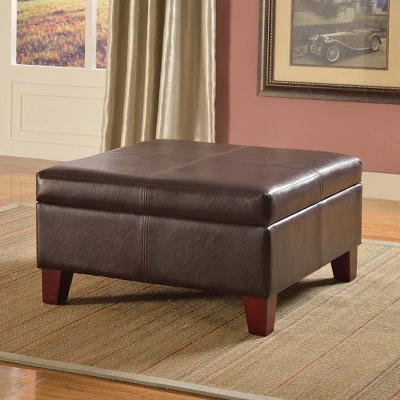 Luxury Large Square Storage Ottoman - HomePop 7 Luxury Large Square Storage Ottoman - HomePop - Image 7