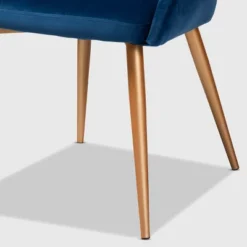 Vianne Velvet Upholstered Metal Dining Chair Navy Blue/Gold - Baxton Studio -Baxton Studio Sale Shop GUEST 2885d168 810e 4ec0 9495 fcdac0154c1a