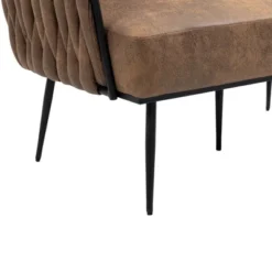 Modern Accent Metal Frame Tufted Sofa With Arms - ModernLuxe -Baxton Studio Sale Shop GUEST 28932c08 188d 46e6 af70 91b99b4c7c2d