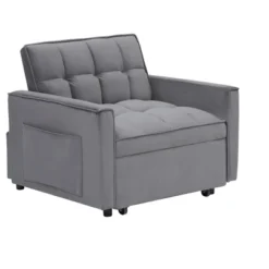 Sofa Bed Chair 3 In 1 Convertible, Recliner, Single Recliner, Suitable For Small Spaces With Adjustable Back 14 Sofa Bed Chair 3 In 1 Convertible, Recliner, Single Recliner, Suitable For Small Spaces With Adjustable Back -Baxton Studio Sale Shop GUEST 28a57f82 75ac 4f93 8432 19d854a549b6