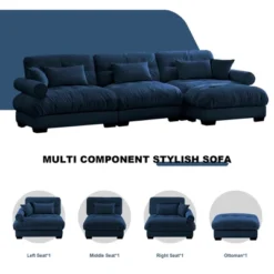 Christopher Knight Home Clare Modular Oversized Button Tufted Velvet Sectional Sofa With Movable Ottomans 9 Christopher Knight Home Clare Modular Oversized Button Tufted Velvet Sectional Sofa With Movable Ottomans -Baxton Studio Sale Shop GUEST 28e78fe0 38ee 49e0 ad10 6e695e29372a