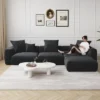 WJShome Modular Sectional Sofa Cloud Couch,Corduroy 141.73inch L Shaped Sofa With Chaise,Convertible Sleeper Sofa Couches