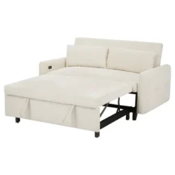57.48" Convertible Sleeper Pull-out Sofa Bed Couch W/USB Ports, Two Throw Pillows For Living Room-- Frevyn 23 57.48" Convertible Sleeper Pull-out Sofa Bed Couch W/USB Ports, Two Throw Pillows For Living Room-- Frevyn -Baxton Studio Sale Shop GUEST 291e1312 f3da 4dc8 8bc8 7d4c3dfbe2a3