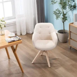 Upholstered Swivel Dining Armchair - Kinwell -Baxton Studio Sale Shop GUEST 299000fb 31ad 42e5 afbd cdcda06692f9