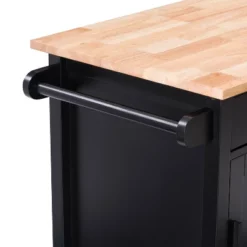 Sage Wood Kitchen Cart Black - CorLiving -Baxton Studio Sale Shop GUEST 2a3f6e9b f301 48b6 876a 42dc561dbb29