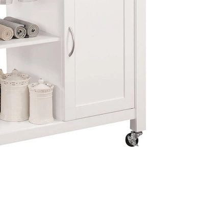 Ottawa Kitchen Cart Black/White - Acme Furniture 4 Ottawa Kitchen Cart Black/White - Acme Furniture - Image 4